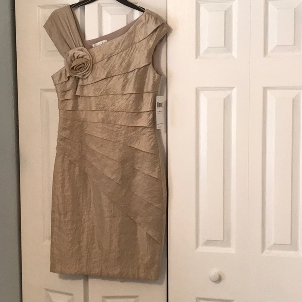 Woman’s London Times Champagne dress size 10 never worn